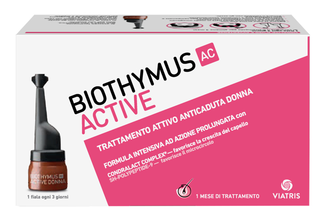 BIOTHYMUS AC ACTIVE TRATTAMENTO ATTIVO ANTICADUTA DONNA 10 FIALE - Farmacia Puddu Baire S.r.l.