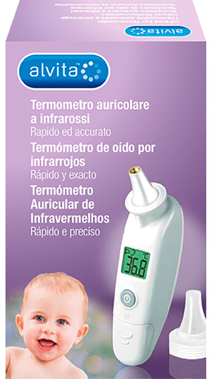 ALVITA TERMOMETRO AURICOLARE A INFRAROSSI - Farmacia Puddu Baire S.r.l.