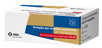 SIRINGA INSULINA USO VETERINARIO MSD-AH 30 SIRINGHE 40 UI/ML - Farmacia Puddu Baire S.r.l.