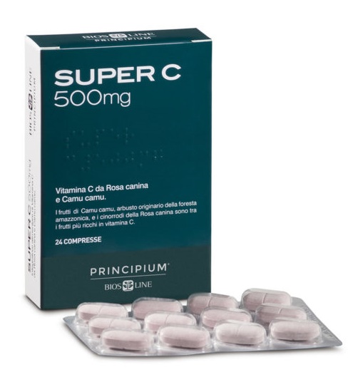 PRINCIPIUM SUPER C 500 24 COMPRESSE 24,2 G - Farmacia Puddu Baire S.r.l.