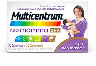 MULTICENTRUM NEO MAMMA DHA 30 COMPRESSE + 30 CAPSULE MOLLI - Farmacia Puddu Baire S.r.l.