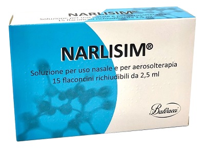 NARLISIM SOLUZIONE PER USO NASALE E AEROSOLTERAPIA 15 FLACONCINI RICHIUDIBILI DA 2,5 ML L'UNO - Farmacia Puddu Baire S.r.l.