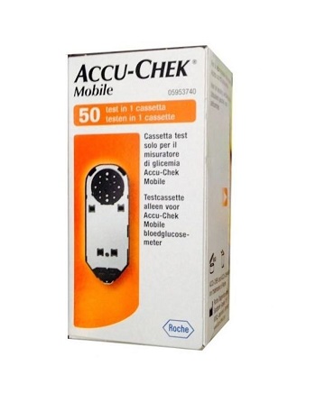STRISCE MISURAZIONE GLICEMIA ACCU-CHEK MOBILE 50 TEST MIC 2 - Farmacia Puddu Baire S.r.l.