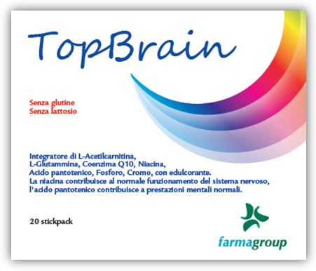 TOPBRAIN 20 STICK 4,5 G - Farmacia Puddu Baire S.r.l.