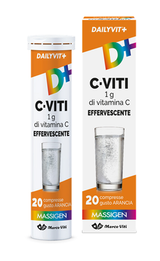 DAILYVIT+ C VITI 1G DI VITAMINA C EFFERVESCENTE 20 COMPRESSE - Farmacia Puddu Baire S.r.l.