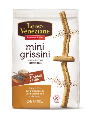 LE VENEZIANE MINI GRISSINI SESAMO E CHIA 250 G - Farmacia Puddu Baire S.r.l.