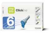 CLICKFINE AGO EXTRA THIN WALL PER PENNA INSULINA GAUGE31 LUNGHEZZA 6 MM PUNTA A DIAMANTE 6 FACCE 100 PEZZI - Farmacia Puddu Baire S.r.l.