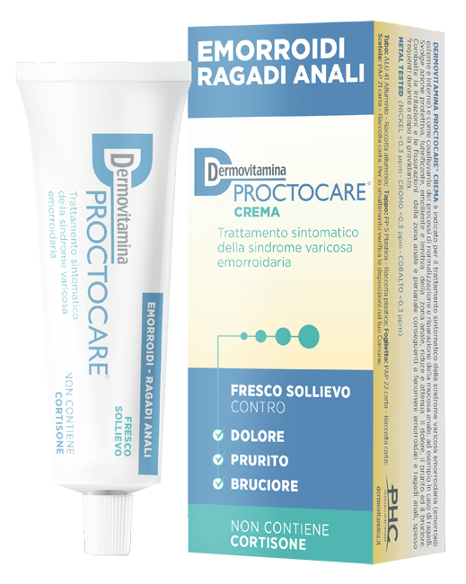 DERMOVITAMINA PROCTOCARE CREMA EMORROIDI RAGADI ANALI 30 ML CON CANNULA - Farmacia Puddu Baire S.r.l.