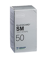 TEST STRIPS PER MISURAZIONE GLICEMIA GLUCOCARD SM 50 PEZZI - Farmacia Puddu Baire S.r.l.