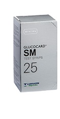 TEST STRIPS PER MISURAZIONE GLICEMIA GLUCOCARD SM 25 PEZZI - Farmacia Puddu Baire S.r.l.