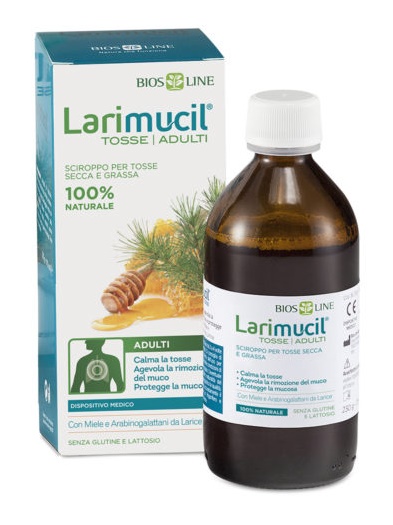 LARIMUCIL TOSSE TOSSE ADULTI SCIROPPO CE 0476V 230 G 175 ML - Farmacia Puddu Baire S.r.l.