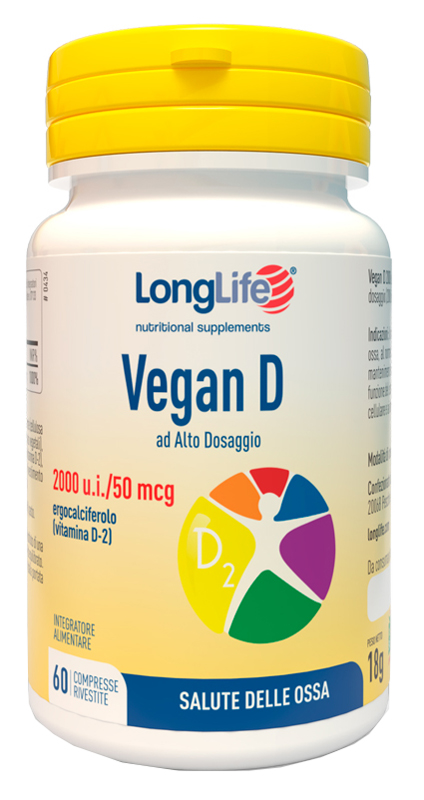 LONGLIFE VEGAN D 60 COMPRESSE - Farmacia Puddu Baire S.r.l.