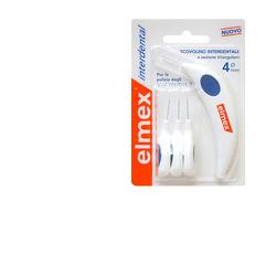 ELMEX INTERDENTAL SCOVOLINO INTERDENTALE 4 MM 6 TESTINE + MANICO - Farmacia Puddu Baire S.r.l.