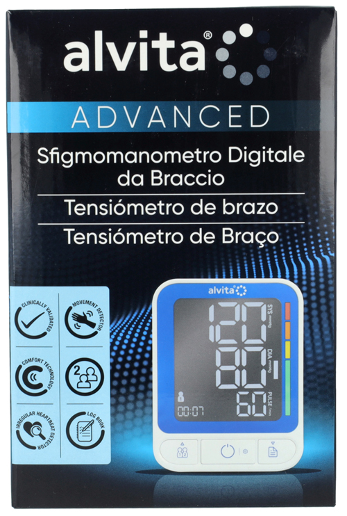 ALVITA SFIGMOMANOMETRO DA BRACCIO AUTOMATICO ADVANCE - Farmacia Puddu Baire S.r.l.