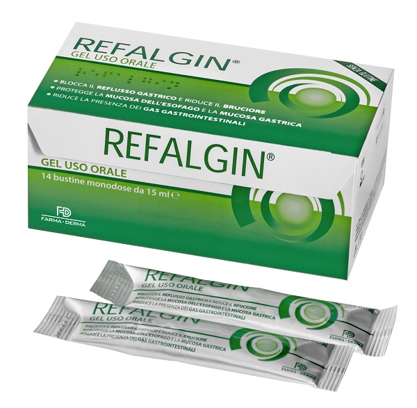 REFALGIN GEL OROSOLUBILE ANTIREFLUSSO 14 BUSTINE 15 ML - Farmacia Puddu Baire S.r.l.