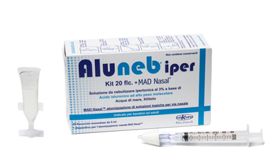 ALUNEB KIT SOLUZIONE IPERTONICA 3% 20 FLACONCINI + MAD NASAL ATOMIZZATORE - Farmacia Puddu Baire S.r.l.