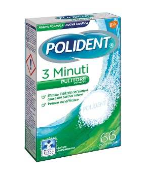 POLIDENT 3 MINUTI 66 COMPRESSE - Farmacia Puddu Baire S.r.l.