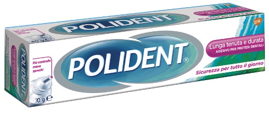 ADESIVO PROTESI DENTALI POLIDENT LUNGA TENUTA 70 G - Farmacia Puddu Baire S.r.l.