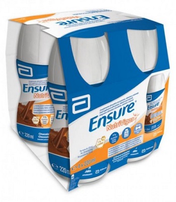 ENSURE NUTRIVIGOR CIOCCOLATO 4 BOTTIGLIE DA 220 ML - Farmacia Puddu Baire S.r.l.
