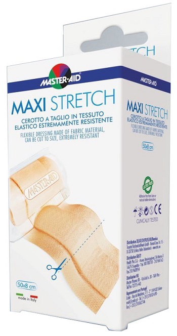 MASTER-AID STRETCH CEROTTO A TAGLIO IN TESSUTO ELASTICO RESISTENTE 50 X 8 CM - Farmacia Puddu Baire S.r.l.