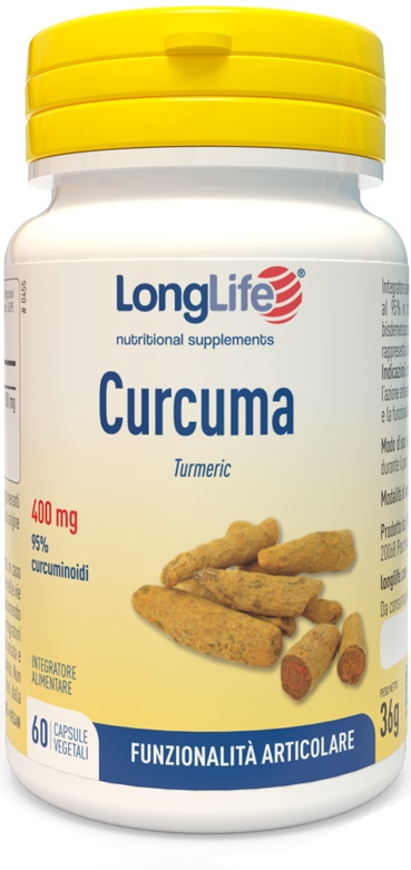 LONGLIFE CURCUMA 60 CAPSULE VEGETALI - Farmacia Puddu Baire S.r.l.