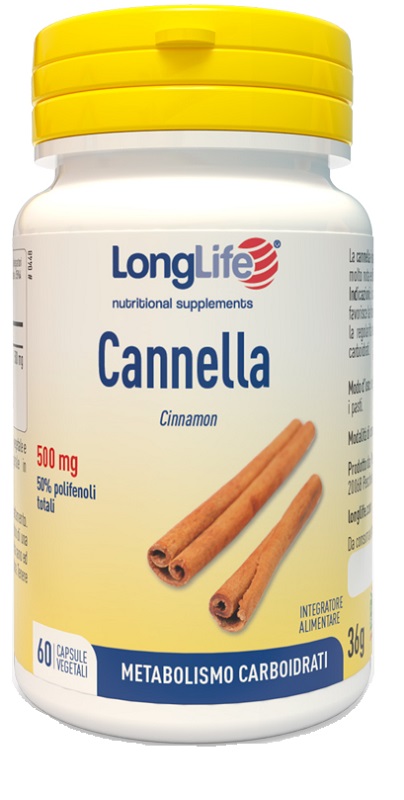 LONGLIFE CANNELLA 60 CAPSULE - Farmacia Puddu Baire S.r.l.