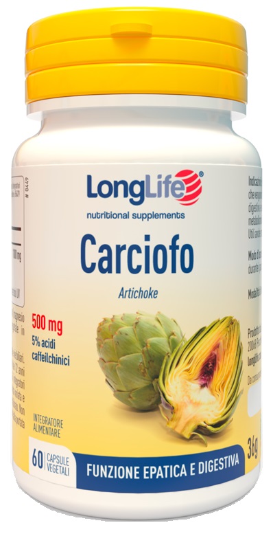 LONGLIFE CARCIOFO 60 CAPSULE VEGETALI - Farmacia Puddu Baire S.r.l.