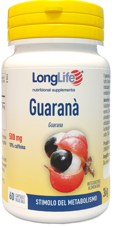 LONGLIFE GUARANA 60 CAPSULE VEGETALI - Farmacia Puddu Baire S.r.l.
