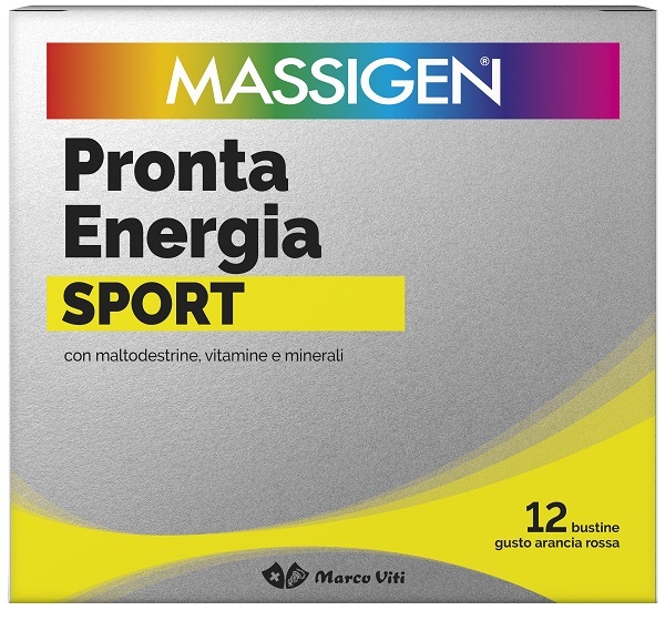 MASSIGEN SPORT PRONTA ENERGIA 12 BUSTINE - Farmacia Puddu Baire S.r.l.