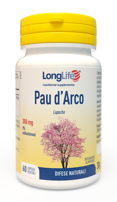 LONGLIFE PAU D'ARCO 60 CAPSULE VEGETALI - Farmacia Puddu Baire S.r.l.