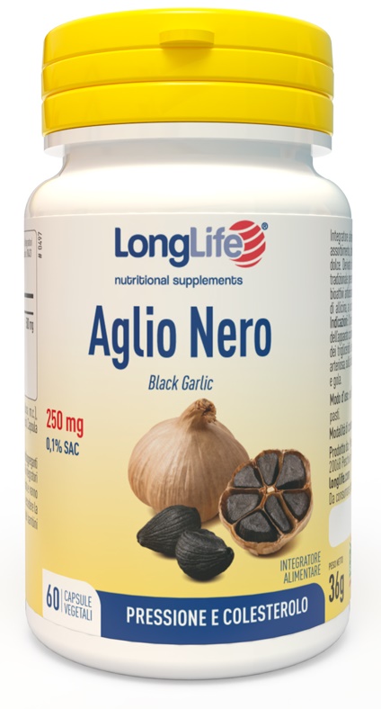 LONGLIFE AGLIO NERO 60 CAPSULE VEGETALI - Farmacia Puddu Baire S.r.l.