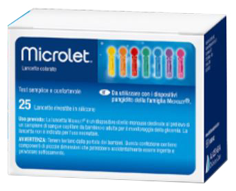 LANCETTE PUNGIDITO PER DISPOSITIVO MICROLET 25 PEZZI - Farmacia Puddu Baire S.r.l.