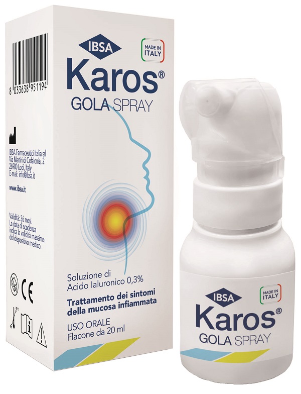 KAROS SPRAY ORALE 0,3% 20 ML - Farmacia Puddu Baire S.r.l.
