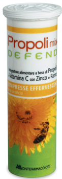 PROPOLI MIX DEFEND 10 COMPRESSE EFFERVESCENTI GUSTO ARANCIA - Farmacia Puddu Baire S.r.l.