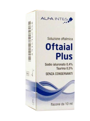 SOLUZIONE OFTALMICA OFTAIAL PLUS ACIDO IALURONICO 0,4% E TAURINA 10ML - Farmacia Puddu Baire S.r.l.