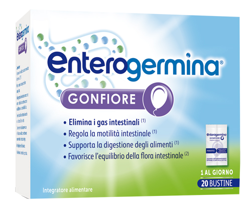 ENTEROGERMINA GONFIORE 20 BUSTINE BIPARTITE - Farmacia Puddu Baire S.r.l.