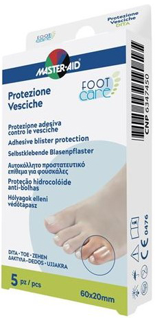 MASTER-AID FOOT CARE VESCICHE PROTEZIONE PER DITA 60X20 MM 5 PEZZI - Farmacia Puddu Baire S.r.l.
