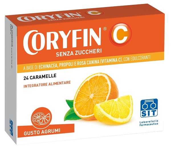 CORYFIN C SENZA ZUCCHERO AGRUMI 48 G - Farmacia Puddu Baire S.r.l.