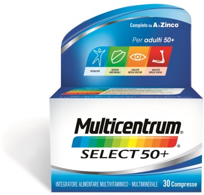 MULTICENTRUM SELECT 50+ 30 COMPRESSE - Farmacia Puddu Baire S.r.l.