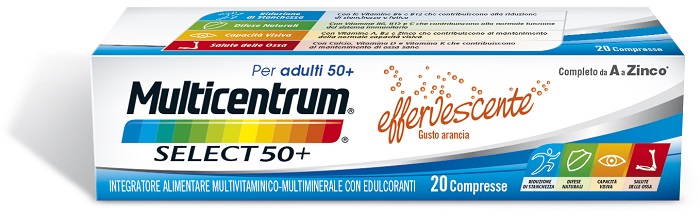 MULTICENTRUM SELECT EFFERVESCENTE 20 COMPRESSE - Farmacia Puddu Baire S.r.l.