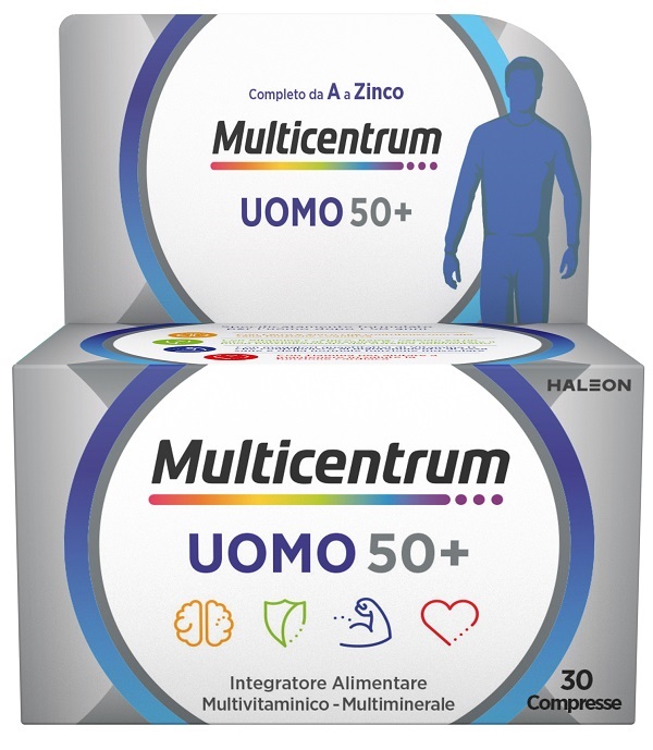 MULTICENTRUM UOMO 50+ 30 COMPRESSE - Farmacia Puddu Baire S.r.l.