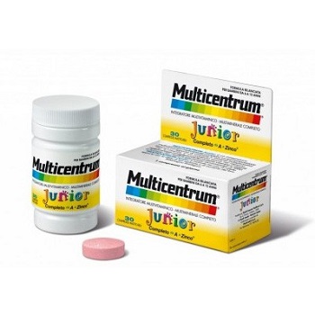 MULTICENTRUM JUNIOR 30 COMPRESSE - Farmacia Puddu Baire S.r.l.