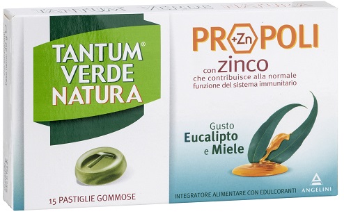 TANTUM VERDE NATURA PASTIGLIE GOMMOSE EUCALIPTO & MIELE 30 G - Farmacia Puddu Baire S.r.l.