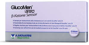STRISCE MISURAZIONE CHETONEMIA GLUCOMEN AREO B-KETONE SENSOR 10 PEZZI - Farmacia Puddu Baire S.r.l.
