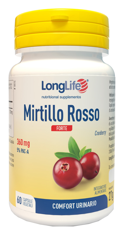 LONGLIFE MIRTILLO ROSSO FORTE 60 CAPSULE - Farmacia Puddu Baire S.r.l.
