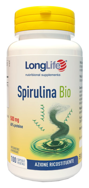 LONGLIFE SPIRULINA BIO 500 MG 100 CAPSULE VEGETALI - Farmacia Puddu Baire S.r.l.