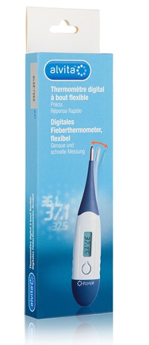 ALVITA TERMOMETRO DIGITALE CON PUNTA FLESSIBILE - Farmacia Puddu Baire S.r.l.