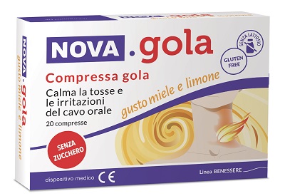 NOVA GOLA LIMONE/MIELE 20 COMPRESSE - Farmacia Puddu Baire S.r.l.