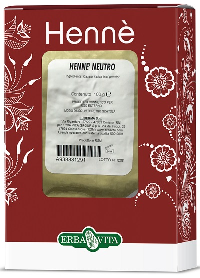 HENNE COLORANTE CAPELLI NEUTRO 100 G - Farmacia Puddu Baire S.r.l.