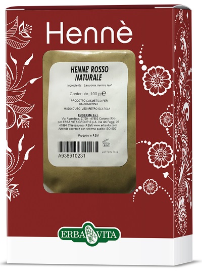 HENNE COLORANTE CAPELLI ROSSO NATURALE 100 G - Farmacia Puddu Baire S.r.l.